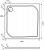 Душевой поддон Good door КВАДРО 100x100