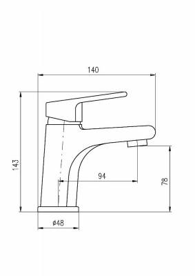 Смеситель для раковины Rav-Slezak COLORADO CO126.5BZ