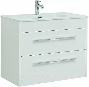 Тумба с раковиной Aquanet Августа 277508 80 белый