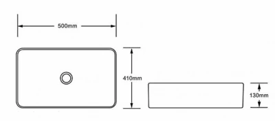 Раковина накладная SantiLine SL-1051BG бежевая матовая
