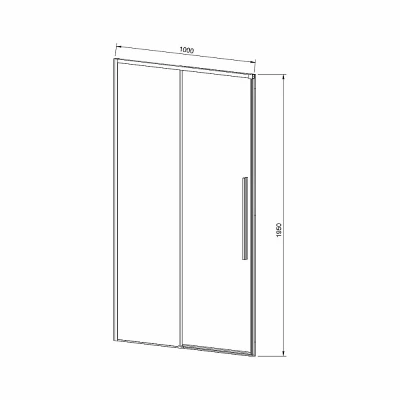 Душевая дверь Vincea SLIM-N VDS-4SN100CL 100 хром/прозрачная