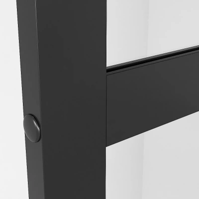 Душевое ограждение Niagara Nova NG-688-10BLACK 100 прозрачное с рисунком/профиль черный матовый