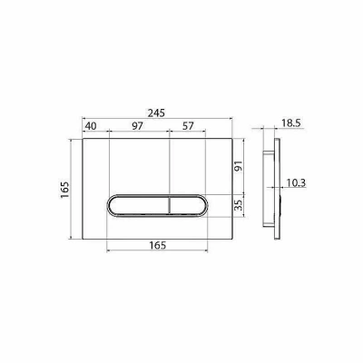 Кнопка для инсталляции IDDIS Unifix UNI71MBi77