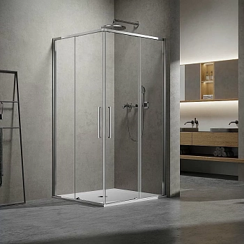 Душевой уголок Vincea Slim VSS-6SL8010CL 100х80 стекло прозрачное/профиль хром
