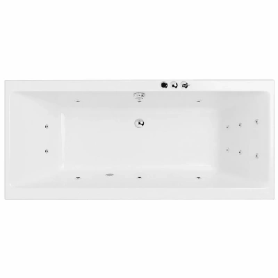 Ванна акриловая EXCELLENT Pryzmat Slim SMART WAEX.PRY16S.SMART.CR 160x75 белая с гидромассажем
