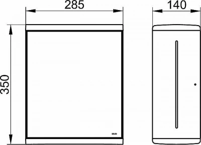 Держатель для бумажных полотенец KEUCO MOLL 12785010100/12785010200 алюминий анодированный/белый