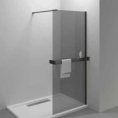 Душевое ограждение Vincea Walk-In HR 90 VSW-4HR900CGB стекло тонированное/профиль черный