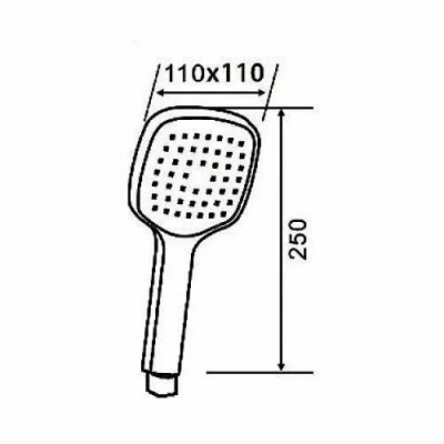 Душевая лейка Orange O-Shower OS06 хром