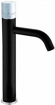 Смеситель для раковины Boheme Stick 122-B-MR-W черный/ручка белая