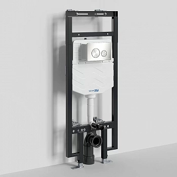 Инсталляция для унитаза WasserKraft Dinkel 58TLT.010.ME.BN02 с кнопкой никель