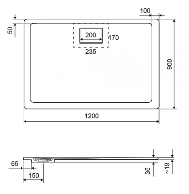 Душевой поддон Excellent Lavano 120x90