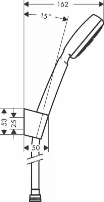 Душевая гарнитура Hansgrohe Crometta 100 1jet Porter 26664400