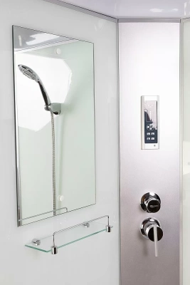 Душевая кабина Niagara Classic 330844QP 100x80 стекло матовое/профиль серебро