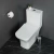 Унитаз-моноблок BelBagno NEON BB8617CPR-MN/SC белый, с крышкой микролифт, безободковый