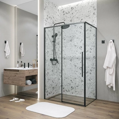 Душевой уголок Grossman Galaxy 120.K33.01.1390.21.00 130x90 профиль черный матовый/стекло прозрачное