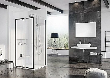 Душевой уголок Ravak Pivot PDOP1 + PPS 90x90 черный