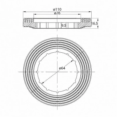 Смывное устройство для унитаза Iddis Optima Home Single Mode F012400-0005
