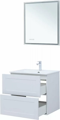 Тумба с раковиной Aquanet Терра 70 белый матовый