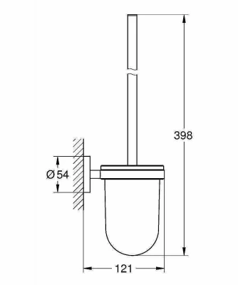 Туалетный ёршик Grohe Essentials 40374001