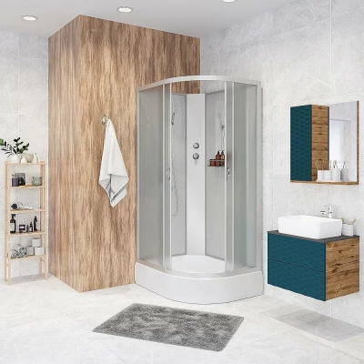 Душевая кабина Niagara NG-33084-14RBK Classic, акрил, 100x80 см