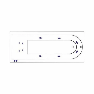 Ванна акриловая Excellent ACTIMA Aurum 150x70 HYDRO+ хром