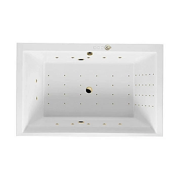 Ванна акриловая Excellent Crown Lux NANO WAEX.CRO19.NANO.GL 190x90 белая с гидромассажем