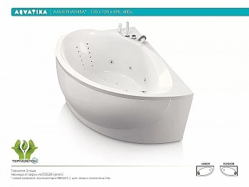 Акриловая ванна Aquatika Альтернатива Standart 170х120 Левосторонняя