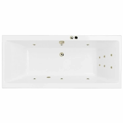 Ванна акриловая EXCELLENT Pryzmat LINE WAEX.PRY16.LINE.BR 160x75 белая с гидромассажем