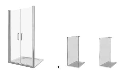 Душевой уголок Good door FANTASY SD+SP 90x80 прозрачный