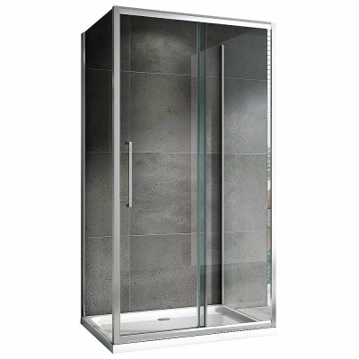 Душевой уголок ABBER Schwarzer Diamant AG30110H-S85-S85 110x85 стекло прозрачное/профиль хром