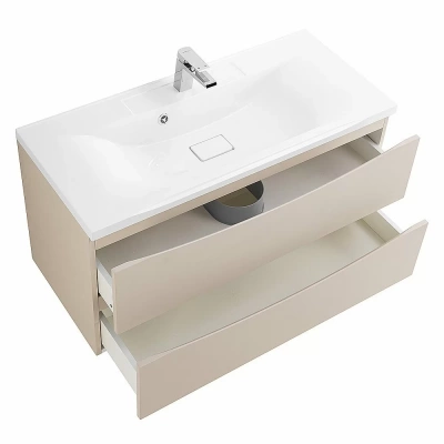 Тумба с раковиной Belbagno MARINO 80 2C-SO/BB800/450-LV-MR-PR Crema Opaco
