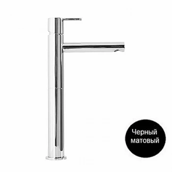 Смеситель для раковины Cezares LEAF-LC1-L-NOP Черный матовый