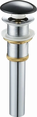 Донный клапан SantiLine SL-104 без перелива черный