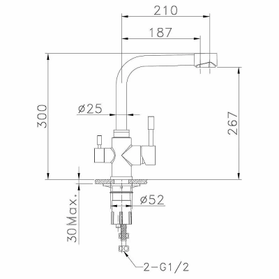 Смеситель для кухни Lemark Expert LM5061S