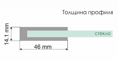 Душевое ограждение WasserKRAFT Aller 80 10H06-RP80 стекло прозрачное/профиль хром