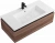 Тумба с раковиной Cezares Slider 100 SLIDER-1000-1C-SO-NA орех дымчатый