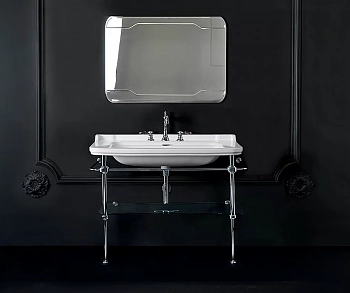 Консоль с раковиной Kerasan Waldorf 9203K 120 хром с 3 отверстиями