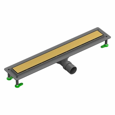 Душевой лоток Ctesi FLOW LINE GOLD 60 BK4024530/1 золото