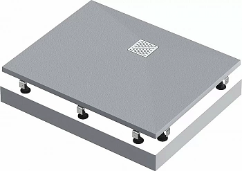 Душевой поддон литьевой Good Door Essentia 2 100x80 серый