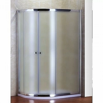 Душевой уголок Cezares PRATICO-RH-2-100/80-P-Cr стекло текстурное/профиль хром