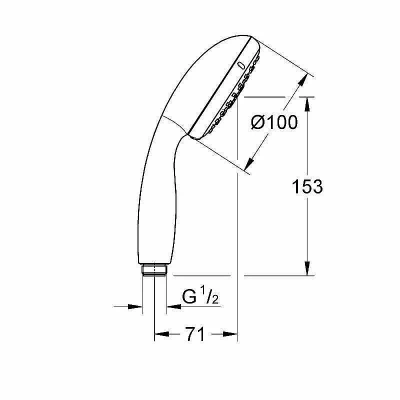 Душевая лейка Grohe Tempesta New 28261002