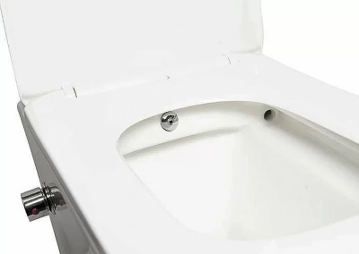 Унитаз подвесной SantiLine SL-5004SM-BD безободковый, с крышкой микролифт