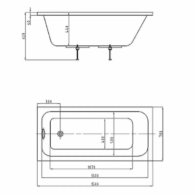 Ванна Aquatek Мия 150х70 MIY150-0000001 белая
