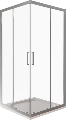 Душевой уголок Good Door LATTE CR-120-90-C-WE стекло прозрачное/профиль анодированный алюминий