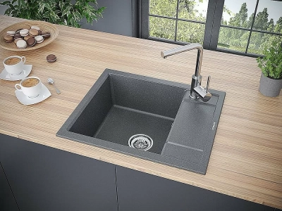 Мойка кухонная Paulmark Optimum PM216050-DG черный