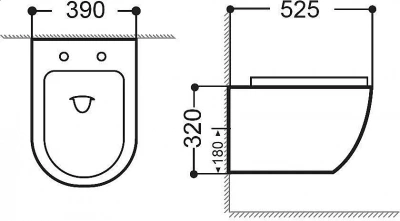 Унитаз подвесной Aquanet Rimless Cetus 2.0 W LX-1901С с крышкой микролифт, безободковый
