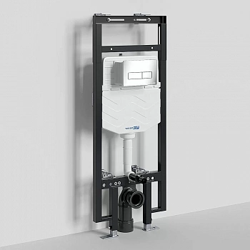 Инсталляция для унитаза WasserKraft Dinkel 58TLT.010.ME.CH03 с кнопкой хром