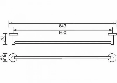 Полотенцедержатель Aquanet 4524MB
