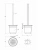 Ершик для туалета Cezares RELAX-TBS-V-BORO брашированное золото
