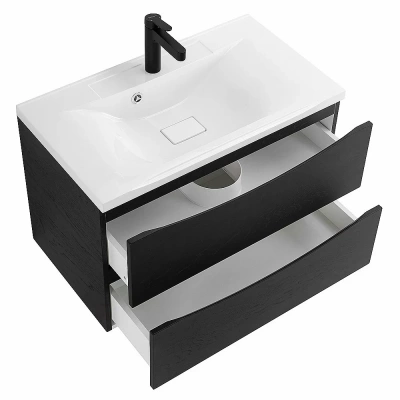 Тумба с раковиной Belbagno MARINO 80 2C-SO/BB800/450-LV-MR-PR Rovere Cioccolato Amaro